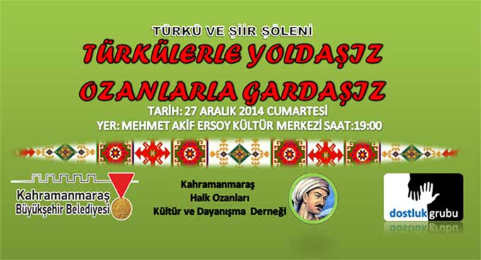 Türkü Ve Şiir Dolu Bir Akşam İçin Davetlisiniz