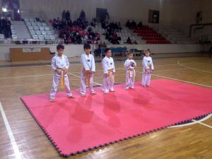 Mudanyalı Minik Tekvandocular Terfi Sınavında Terledi
