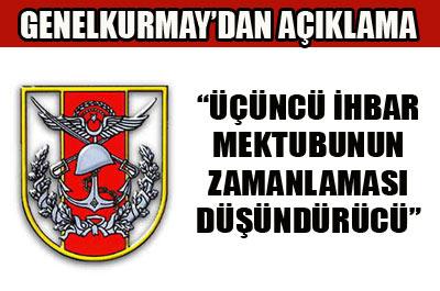 Genelkurmaydan ihbar mektubu açıklaması