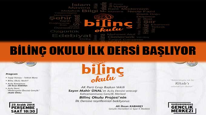 Bilinç Okulu İlk Dersi Başlıyor