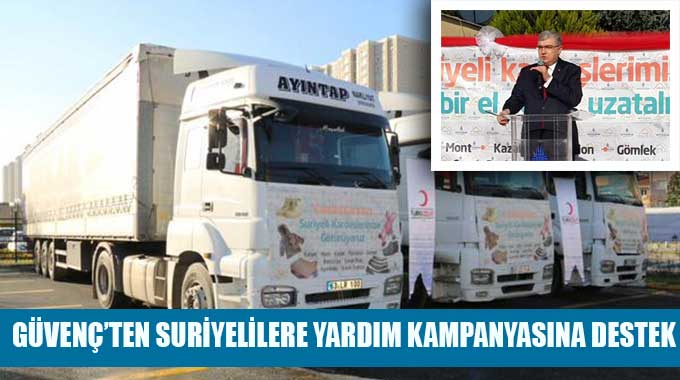 Güvenç’ten Suriyelilere Yardım Kampanyasına Destek