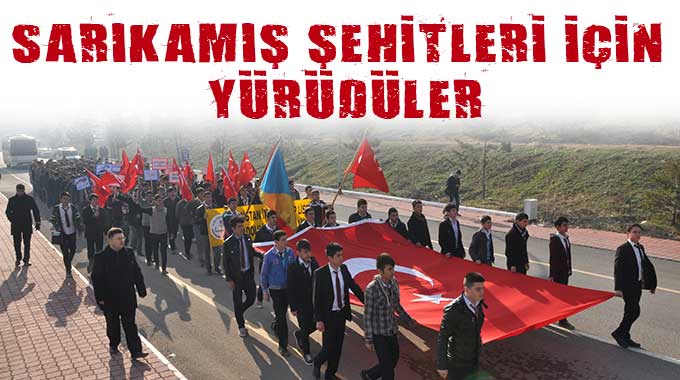 Sarıkamış Şehitleri İçin Yürüdüler