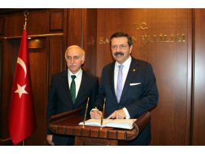 Hisarcıklıoğlu, Vali Şahin’i Ziyaret Etti