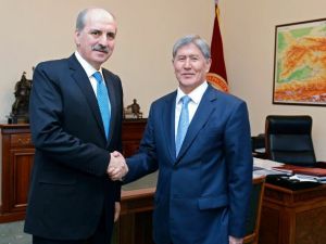 Kurtulmuş, Kırgızistan Cumhurbaşkanı Atambayev’le Görüştü