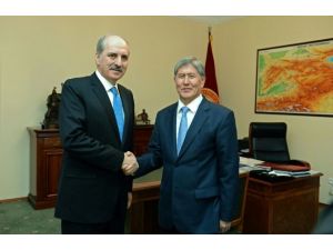 Kırgız Cumhurbaşkanıyla Görüştü