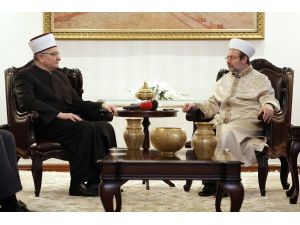 Diyanet İşleri Başkanı Görmez, Hırvatistan İslam Birliği Başkanı Hasanoviç’i Kabul Etti