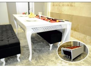 İkisi Bir Arada: Yemek Ve Bilardo Masası