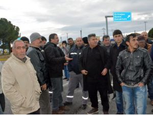 3 Gündür Bekletilen Tır Şoförleri İsyan Etti