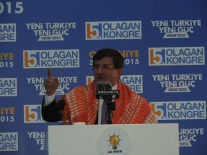 Davutoğlu, Partisinin Osmaniye İl Kongresine Katıldı