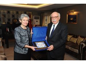 Bakan Avcı, Unesco Genel Direktörü Bokova İle Bir Araya Geldi