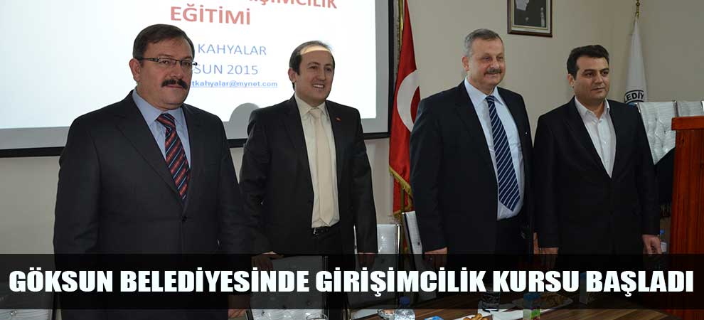 Göksun Belediyesinde Girişimcilik Kursu Başladı