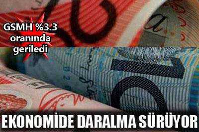 Ekonomide daralma sürüyor