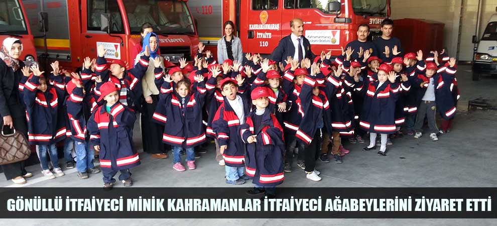 Gönüllü İtfaiyeci Minik Kahramanlar İtfaiyeci Ağabeylerini Ziyaret Etti