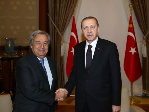 Cumhurbaşkanı Erdoğan, Bm Mülteciler Yüksek Komiseri Guterres’i Kabul Etti
