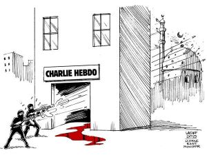 Charlie Hebdo’ya Saldırıyı Böyle Çizdi !