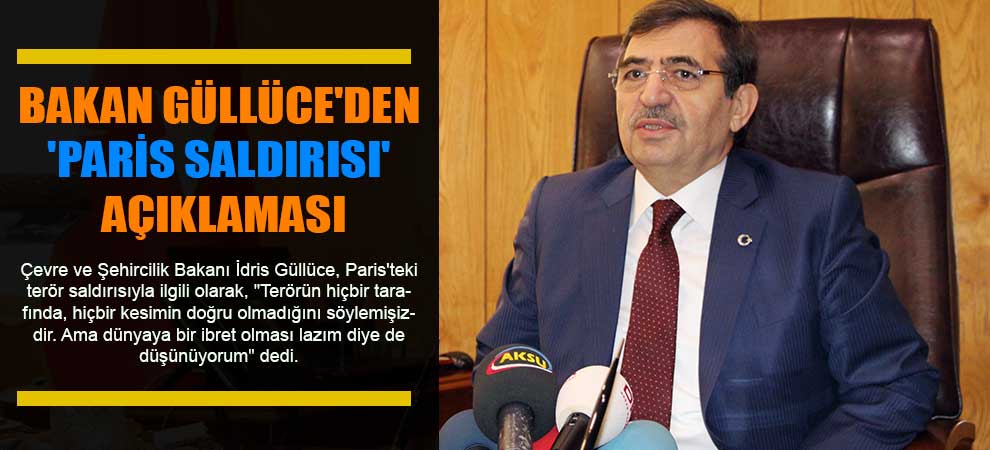 Bakan Güllüceden Paris Saldırısı Açıklaması