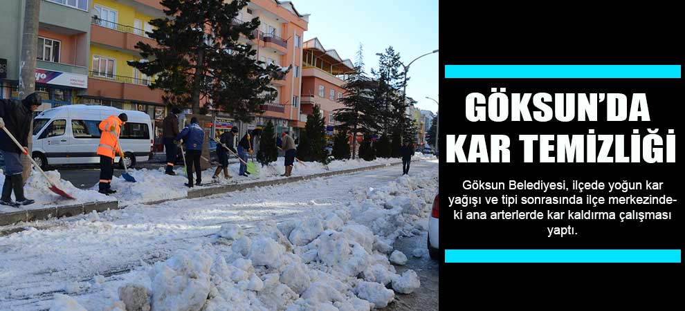 Göksun’da Kar Temizliği