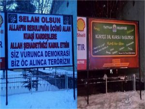 Bitlis’te Tartışmalı Afiş Kaldırıldı