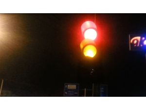 Bartın’da Trafik Lambaları Çıldırdı
