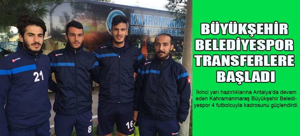 Büyükşehir Belediyespor Transferlere Başladı