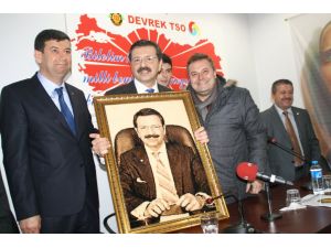 Tobb Başkanı Hisarcıklıoğlu, Çaycuma Ve Devrek’i Ziyaret Etti
