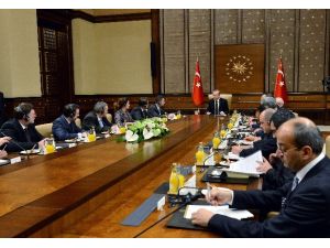 Erdoğan, Meclis Başkanı Hamacek’i Kabul Etti