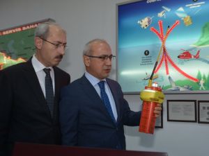 Bakan Elvan, Gemi Yangınına Anında Müdahale Etti