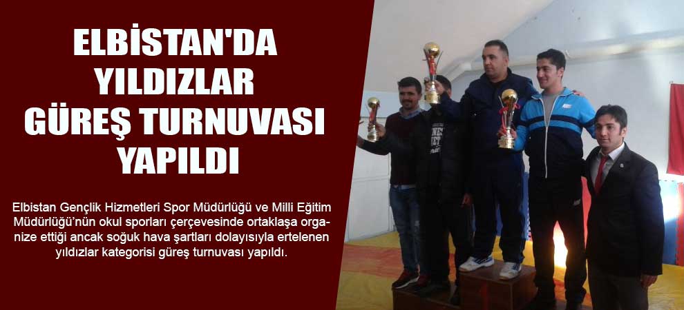 Elbistanda Yıldızlar Güreş Turnuvası Yapıldı