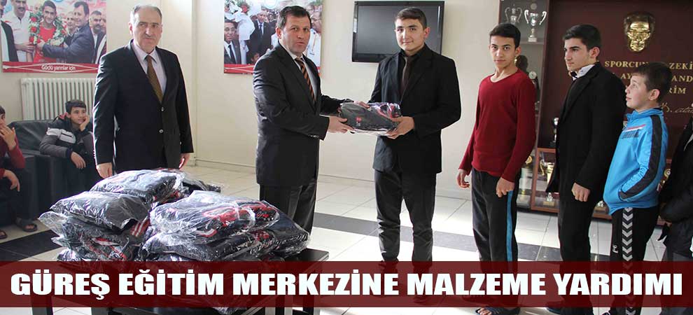 Güreş Eğitim Merkezine Malzeme Yardımı