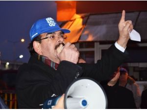 Maden İşçilerinden Müdür Eylemi
