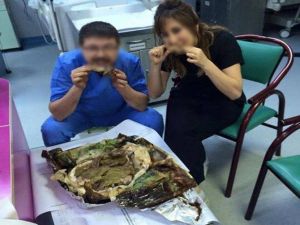 Yoğun Bakımda Kebap Keyfi İşlerinden Etti