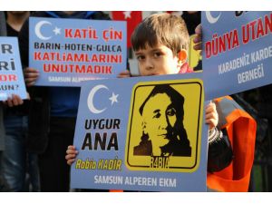 Çin Zulmü Samsun’da Protesto Edildi