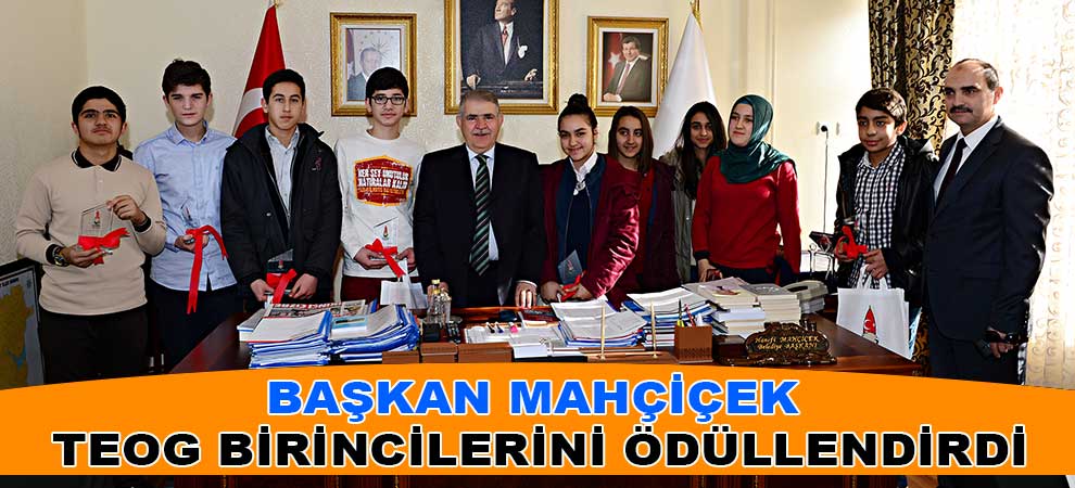 Başkan Mahçiçek Teog Birincilerini Ödüllendirdi