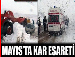 Mayıs ayında kar esareti 