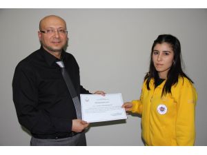 Telefonla Doğum Yaptıran 112 Personeline Teşekkür Belgesi