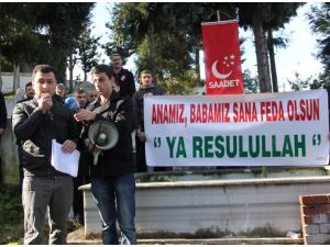 Saadet Partisinden Mezarlıkta Basın Açıklaması