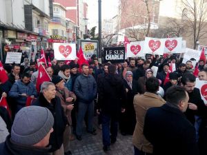 Kütahyada Hz. Peygambere Saygı Yürüyüşü