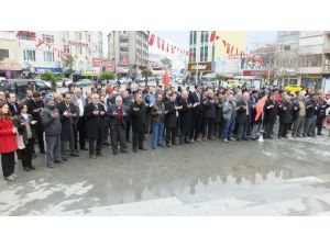 Burhaniyede Karikatür Tepkisi