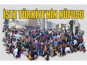 İşte Türkiye’nin Nüfusu