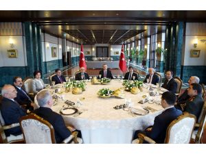 Yasama, Yürütme Ve Yargı Başkanları Cumhurbaşkanlığı Sarayında Buluştu