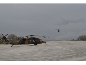 Şırnak’ta Kaza Yapan Vatandaş Askeri Helikopterle Hastaneye Yetiştirildi