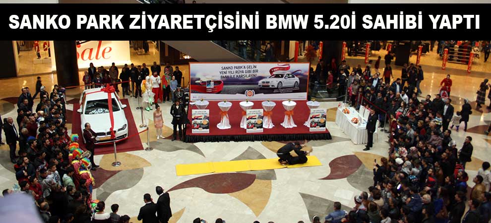 Sanko Park Ziyaretçisini Bmw 5.20i Sahibi Yaptı
