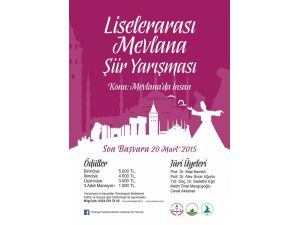 Liselerarası Mevlana Şiir Yarışmasına Büyük İlgi