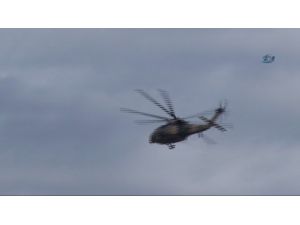 Askeri Helikopterler Afet Bölgesinde