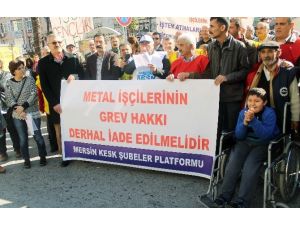 Kesk Üyeleri Metal-iş’in Grevinin Ertelenmesini Protesto Etti