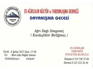 Eskişehir’de Ağrılılar Gecesi