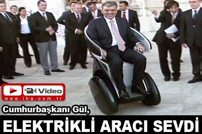 Gül, elektrikli aracı sevdi 