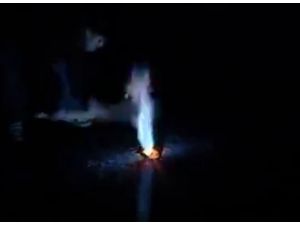 Buzdan Metan Gazı Çıkardılar