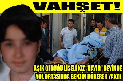 Sevdiği kız karşılık vermeyince yaktı! 