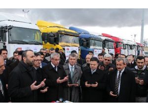 Elazığ’dan Suriye’ye 18 Tır Yardım